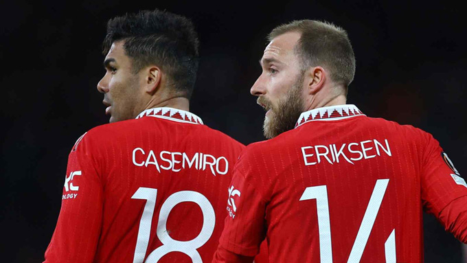 Casemiro và Eriksen sẽ sớm bị MU thanh lý